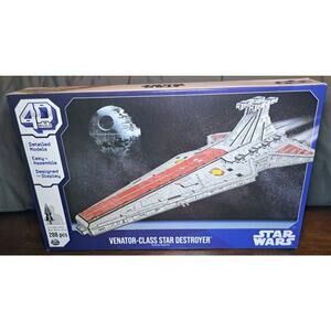4D Build Star Wars Deluxe Venator-Class Star Destroyer 3D Model Kit, Star Wars G
